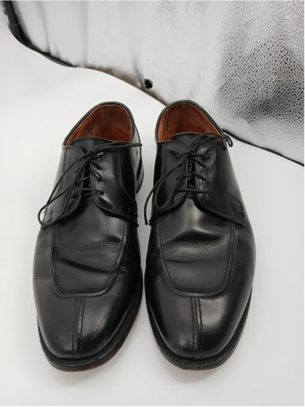 Allen Edmonds Hancock Men's Split Toe Dress Shoes Size 11.5 Leather Black